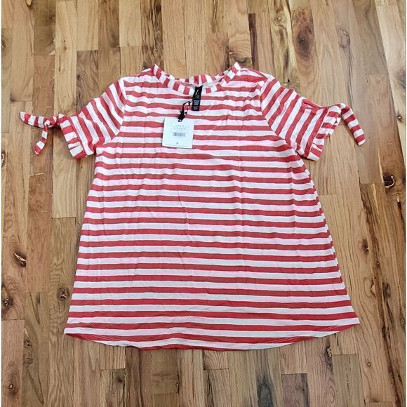 NWT Tie Sleeve Top Tunic Length Agnes & Dora - Picture 2 of 6